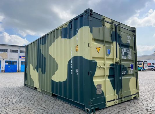 Contenedor Marítimo 20 pies – Diseño Camuflaje nuevo