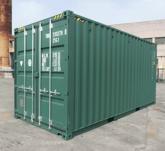 Contenedor High Cube de 20 Pies con Piso de Acero verde nuevo