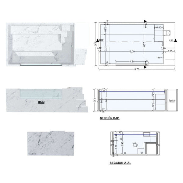 PISCINA ELEVADA ACERO RÍGIDO ILÚ PRO 2250