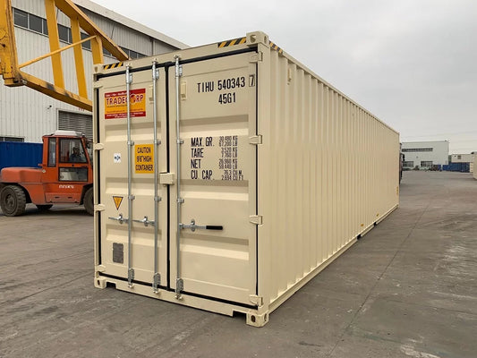 Contenedor Marítimo High Cube de 40 Pies beige nuevo