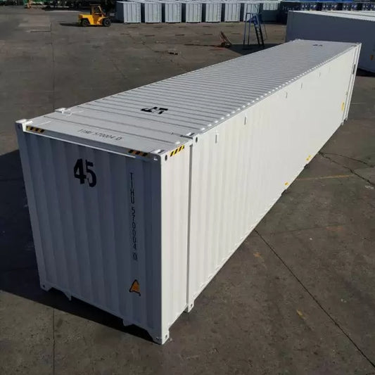 Contenedor Marítimo High Cube de 45 Pies blanco nuevo